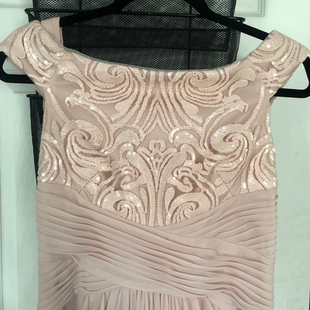 Adrianna Papell Blush Women's Off Shoulder Dress